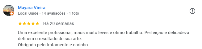 Avaliação Google de paciente da Sanmede 6