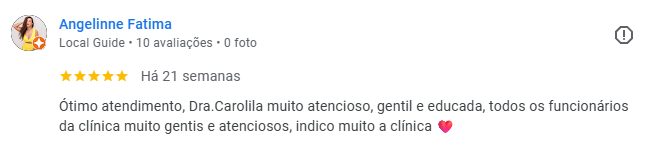 Avaliação Google de paciente da Sanmede 4